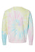 Independent Trading Co. PRM3500TD Mens Tie-Dye Crewneck Sweatshirt Sunset Swirl Flat Back