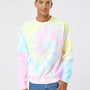 Independent Trading Co. Mens Tie-Dye Crewneck Sweatshirt - Sunset Swirl - NEW