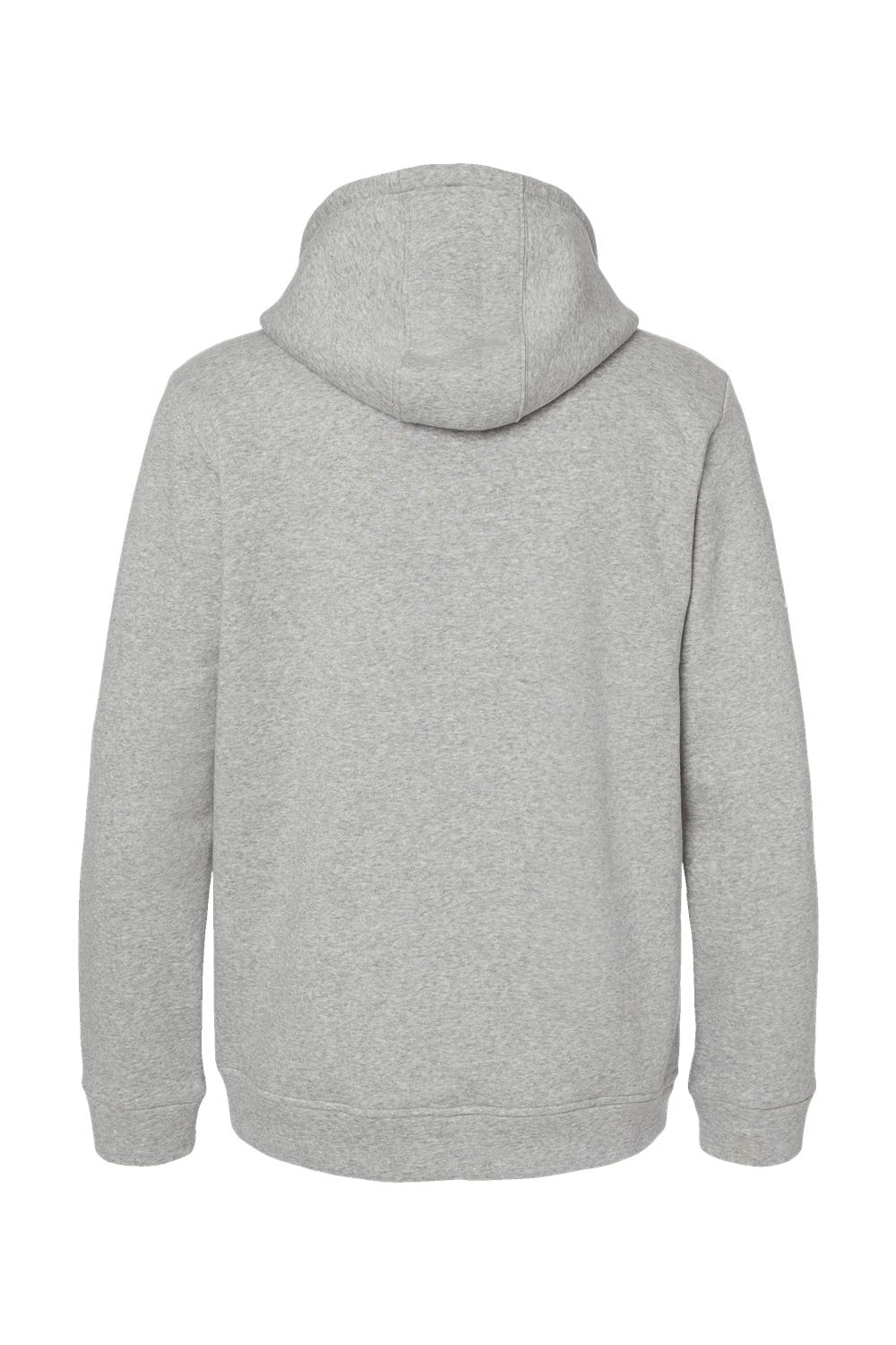 Adidas A432 Mens Fleece Hooded Sweatshirt Hoodie Heather Grey Flat Back