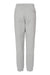 Adidas A436 Mens Fleece Jogger Sweatpants w/ Pockets Heather Grey Flat Back