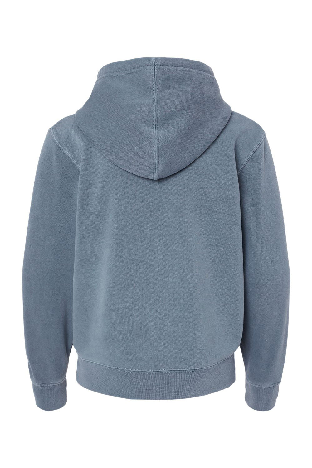 Independent Trading Co. PRM1500Y Youth Pigment Dyed Hooded Sweatshirt Hoodie Slate Blue Flat Back