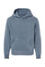 Independent Trading Co. PRM1500Y Youth Pigment Dyed Hooded Sweatshirt Hoodie Slate Blue Flat Front