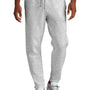 Jerzees Mens NuBlend Fleece Jogger Sweatpants w/ Pockets - Ash Grey/Charcoal Grey