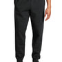 Jerzees Mens NuBlend Fleece Jogger Sweatpants w/ Pockets - Heather Black/Black