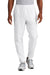 Jerzees 975MP/975MPR Mens NuBlend Fleece Jogger Sweatpants w/ Pockets White Model Front