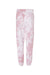 Dyenomite 973VR Mens Dream Tie Dyed Sweatpants Rose Crystal Flat Back