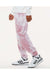 Dyenomite 973VR Mens Dream Tie Dyed Sweatpants Rose Crystal Model Side