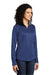 Port Authority LK584 Womens Silk Touch Performance Moisture Wicking 1/4 Zip Sweatshirt Royal Blue/Steel Grey Model 3q