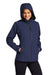 Port Authority L407 Womens Essential Waterproof Full Zip Hooded Rain Jacket True Navy Blue Model 3q