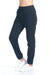 Next Level 9803 Mens Fleece Sweatpants w/ Pockets Midnight Navy Blue Model Front