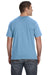 Gildan 980 Mens Short Sleeve Crewneck T-Shirt Baby Blue Model Back