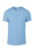 Gildan 980 Mens Short Sleeve Crewneck T-Shirt Baby Blue Flat Front