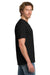 Gildan 980 Mens Short Sleeve Crewneck T-Shirt Black Model Side