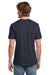 Gildan 980 Mens Short Sleeve Crewneck T-Shirt Heather Navy Blue Model Back