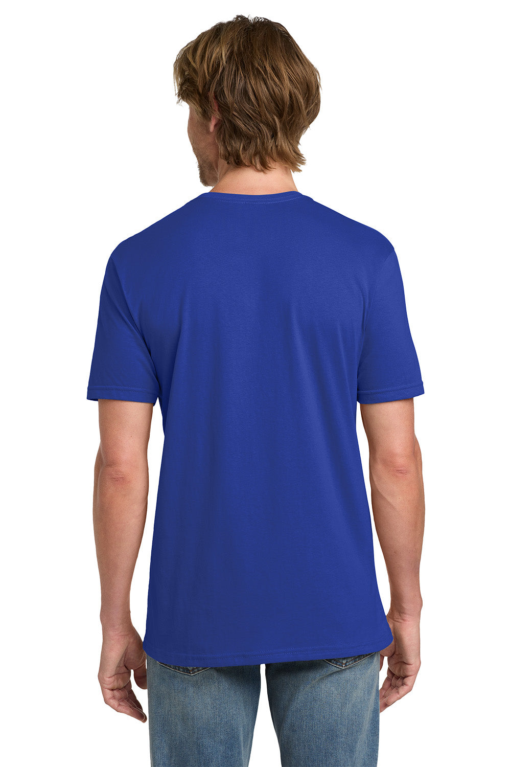 Gildan 980 Mens Short Sleeve Crewneck T-Shirt Royal Blue Model Back