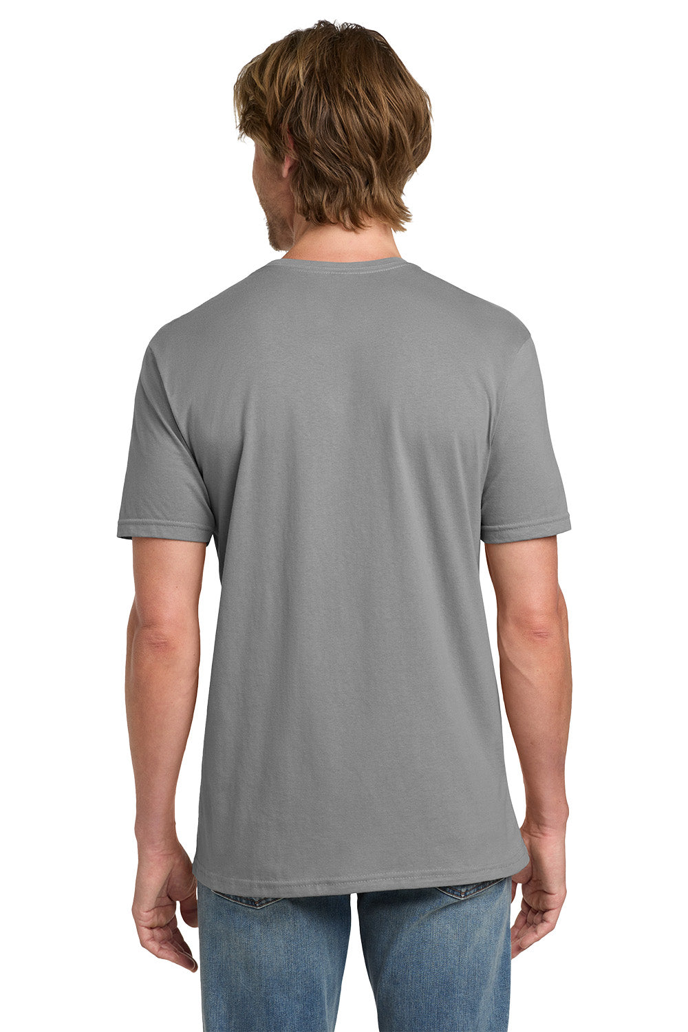 Gildan 980 Mens Short Sleeve Crewneck T-Shirt Storm Grey Model Back