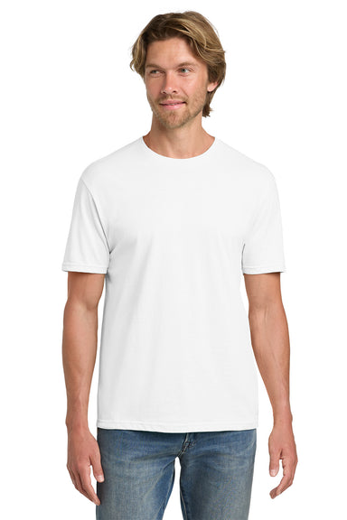 Gildan 980 Mens Short Sleeve Crewneck T-Shirt White Model Front