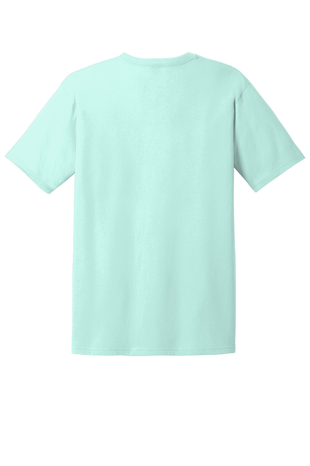 Gildan 980 Mens Short Sleeve Crewneck T-Shirt Teal Ice Blue Flat Back