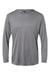 Holloway 222830 Mens Momentum Hooded Long Sleeve T-Shirt Hoodie Graphite Grey Flat Front