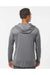 Holloway 222830 Mens Momentum Hooded Long Sleeve T-Shirt Hoodie Graphite Grey Model Back