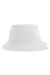 Atlantis Headwear GEO Mens Sustainable Bucket Hat White Flat Back