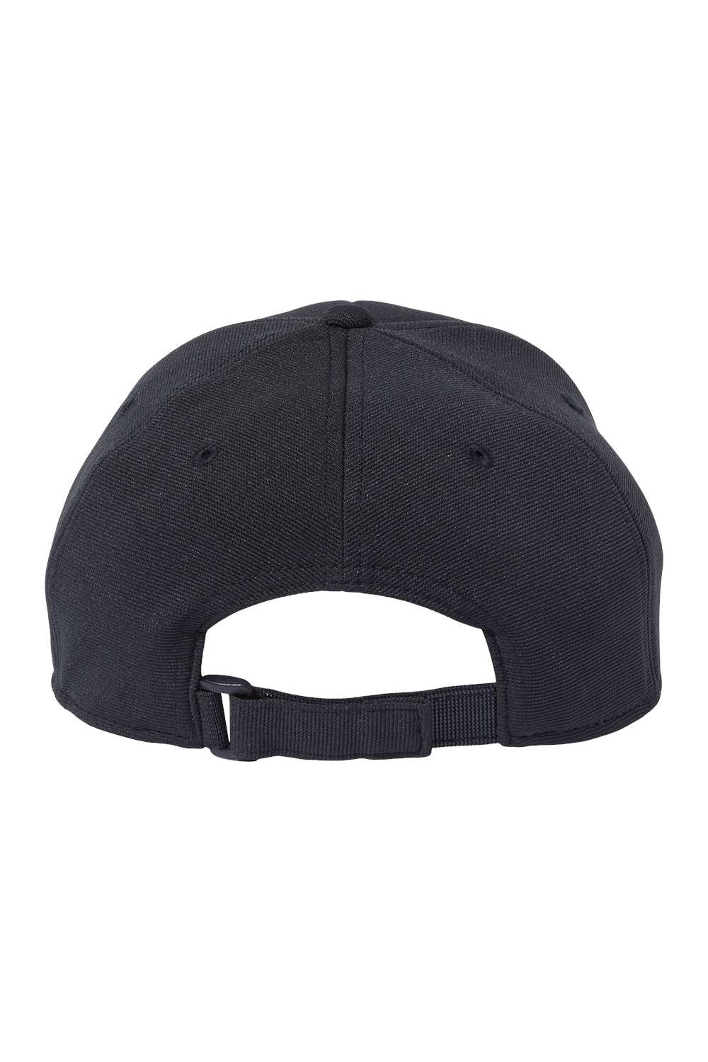 Atlantis Headwear SAND Mens Sustainable Performance Adjustable Hat Black Flat Back