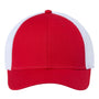 Atlantis Headwear Mens Sustainable Recycled Three Snapback Trucker Hat - Red/White