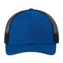 Atlantis Headwear Mens Sustainable Recycled Three Snapback Trucker Hat - Royal Blue/Black