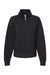 MV Sport W22713 Womens Sueded Fleece 1/4 Zip Sweatshirt Black Flat Front