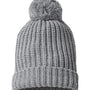 Richardson Mens Chunky Cable Beanie - Heather Grey - NEW