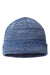 Richardson 130 Mens Marled Beanie Royal Blue/Grey/Charcoal Grey Flat Front