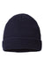 Richardson 146R Mens Waffle Cuffed Beanie Navy Blue Flat Front