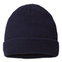 Richardson Mens Waffle Cuffed Beanie - Navy Blue - NEW