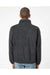 Burnside 3052 Mens Polar Fleece 1/4 Zip Sweatshirt Heather Charcoal Grey Model Back