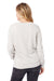 Alternative 9903ZT Womens Eco Washed Throwback Crewneck Sweatshirt Light Grey Model Back