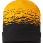 Cap America Mens USA Made Static Cuffed Beanie - Black/Gold - NEW