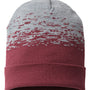 Cap America Mens USA Made Static Cuffed Beanie - Maroon/Heather Grey - NEW