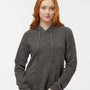 MV Sport Womens Jordan Angel Fleece Hooded Sweatshirt Hoodie - Charcoal Grey