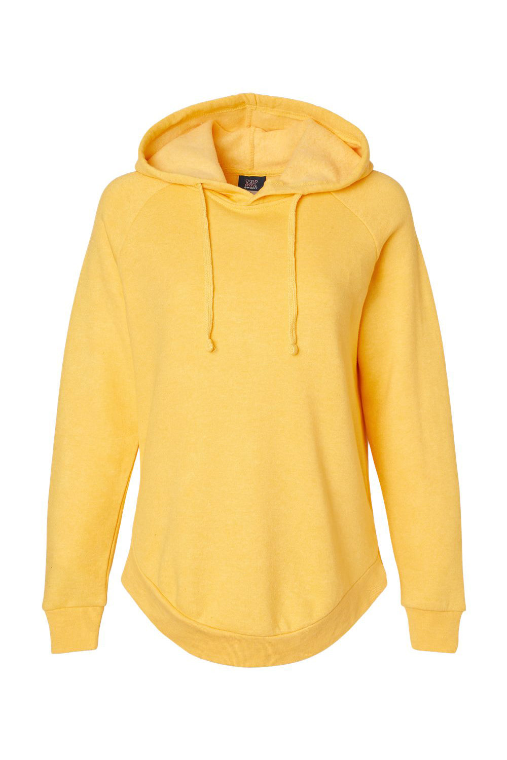 MV Sport W20172 Womens Jordan Angel Fleece Hooded Sweatshirt Hoodie Sunglow Yellow Flat Front