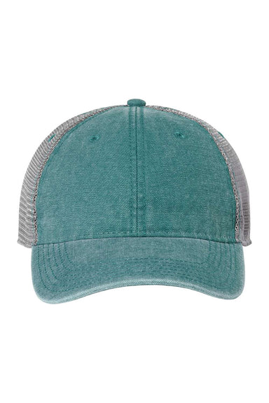 Legacy DTA Mens Dashboard Trucker Hat Marine Blue/Grey Flat Front