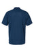 Paragon 100 Mens Saratoga Performance Mini Mesh Short Sleeve Polo Shirt Navy Blue Flat Back