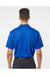 Paragon 100 Mens Saratoga Performance Mini Mesh Short Sleeve Polo Shirt Royal Blue Model Back