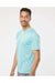 Paragon 200 Mens Islander Performance Short Sleeve Crewneck T-Shirt Aqua Blue Model Side