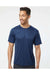 Paragon 200 Mens Islander Performance Short Sleeve Crewneck T-Shirt Navy Blue Model Front