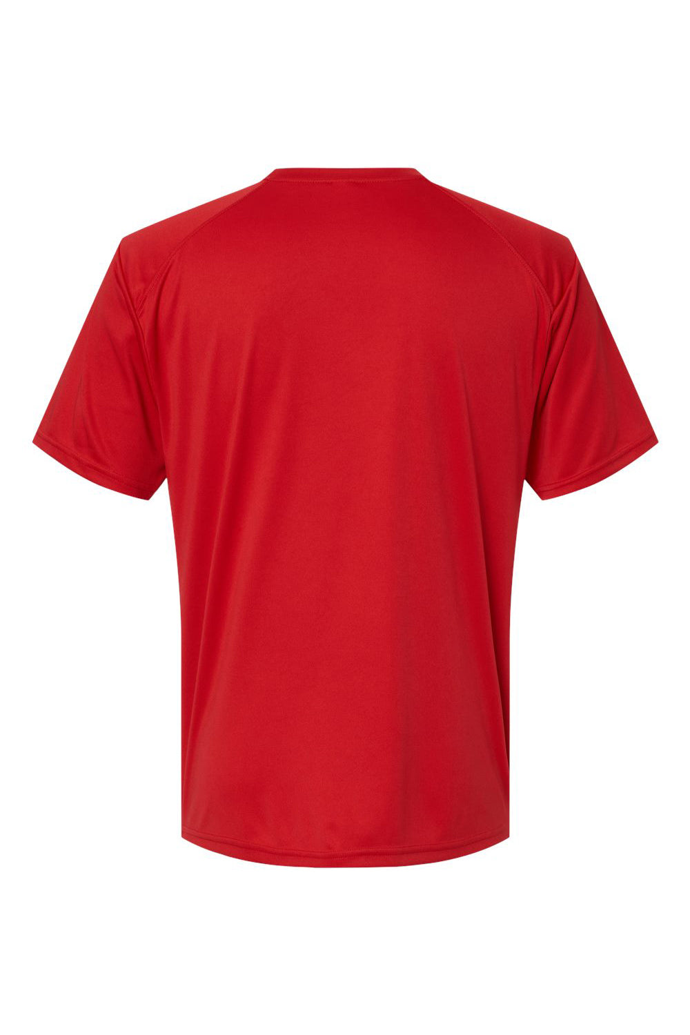 Paragon 200 Mens Islander Performance Short Sleeve Crewneck T-Shirt Red Flat Back