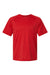 Paragon 200 Mens Islander Performance Short Sleeve Crewneck T-Shirt Red Flat Front