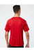 Paragon 200 Mens Islander Performance Short Sleeve Crewneck T-Shirt Red Model Back