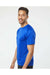 Paragon 200 Mens Islander Performance Short Sleeve Crewneck T-Shirt Royal Blue Model Side