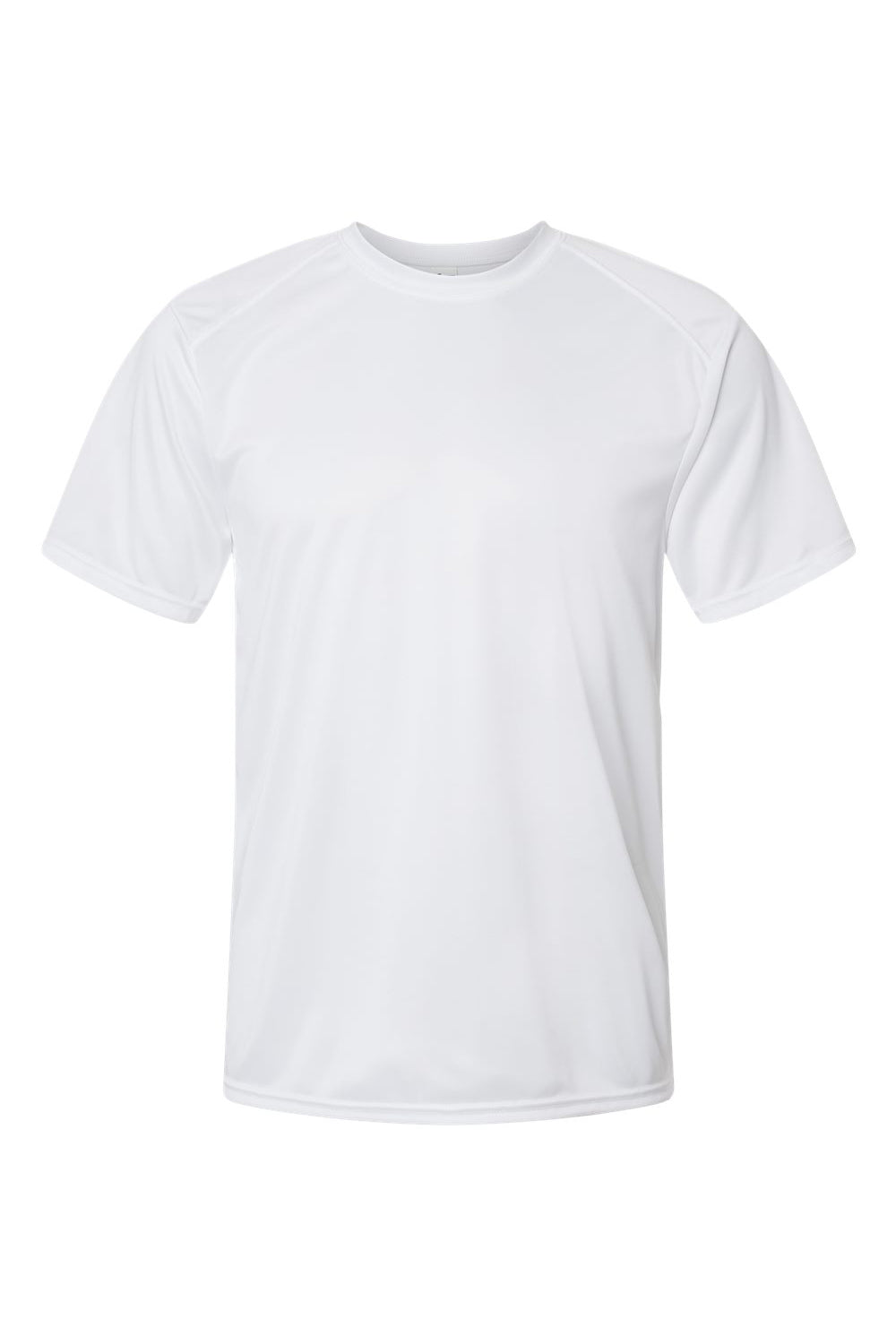 Paragon 200 Mens Islander Performance Short Sleeve Crewneck T-Shirt White Flat Front