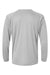 Paragon 210 Mens Islander Performance Long Sleeve Crewneck T-Shirt Medium Grey Flat Back